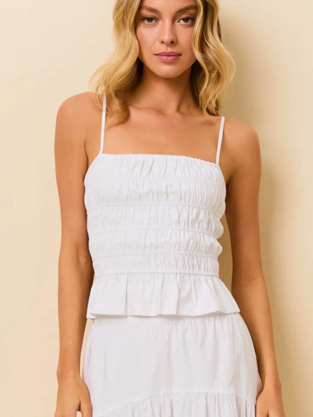 Solid & Striped Delta Top Poplin White Small